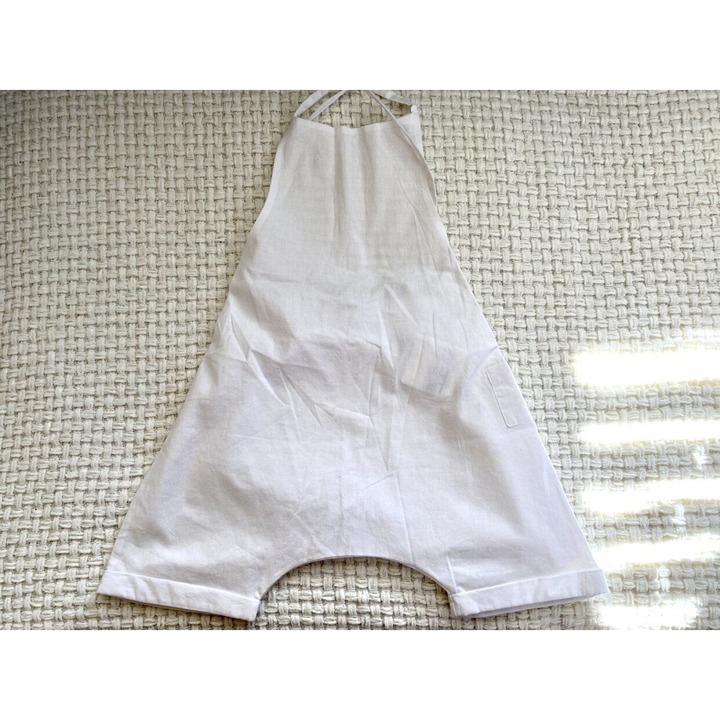 NWT White Cotton Overall