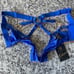 Honey Birdette Kukuro Electric Blue Brief XXL NWT