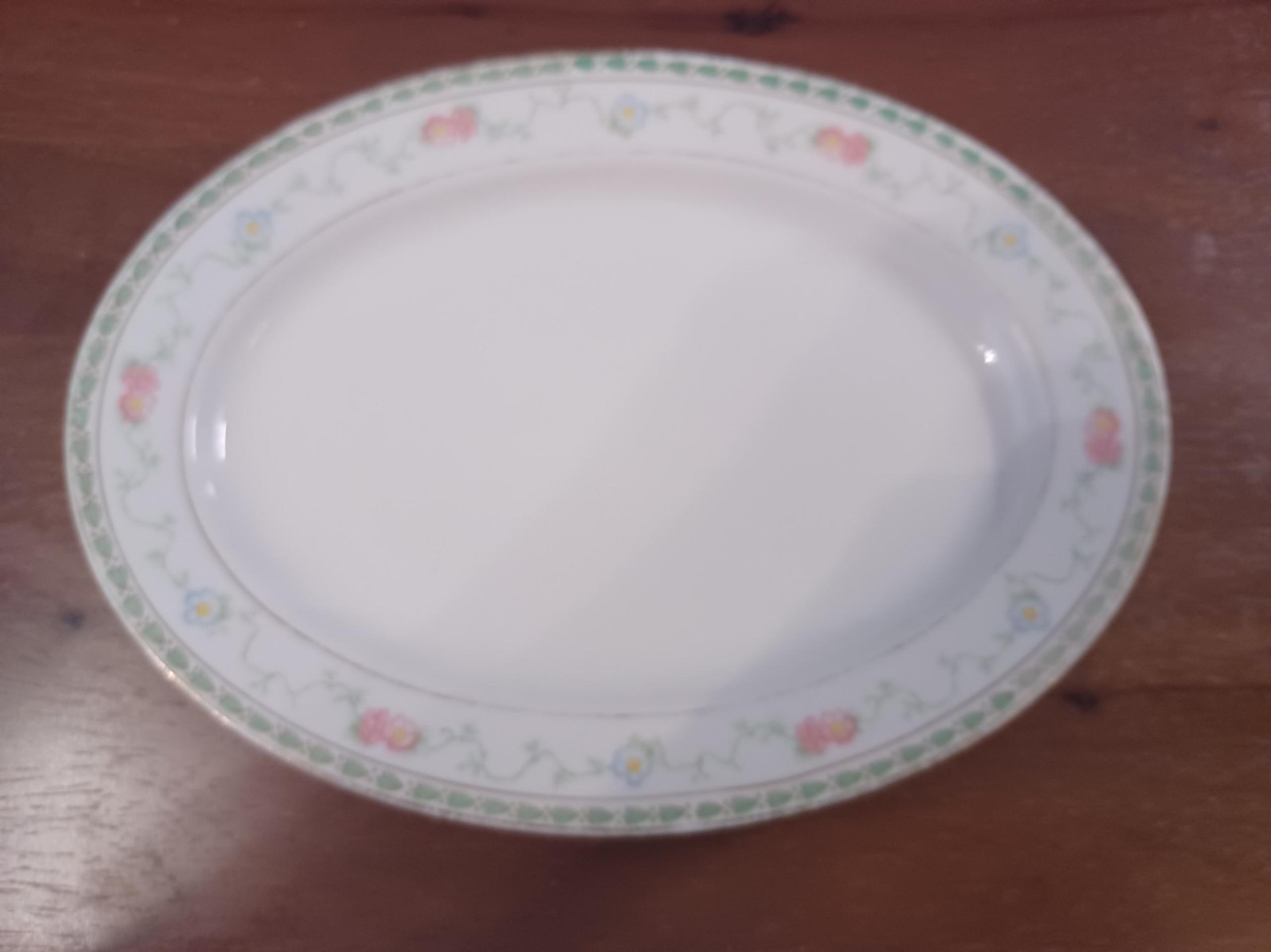 Noritake Nippon ivory china Floral 10"  Serving Platter
