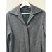 Banana Republic Women Wool Long Coat Charcoal Gray Size Medium