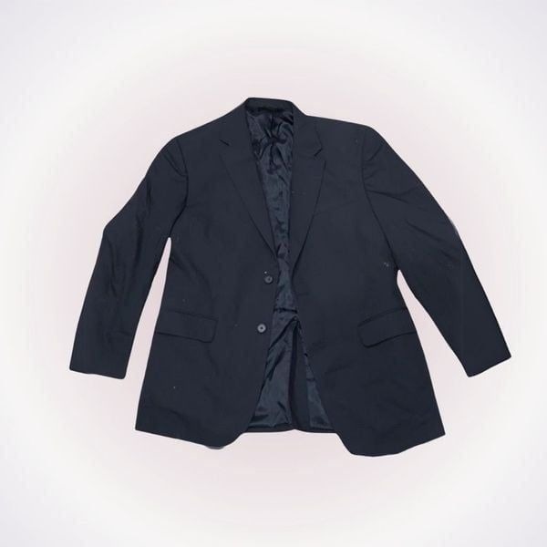 Jos A. Bank navy blue two button blazer dinner jacket | Sz 42R