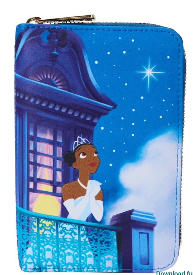 The Princess And The Frog 15th Anniversary Evening Star Glow Zip Around Wallet