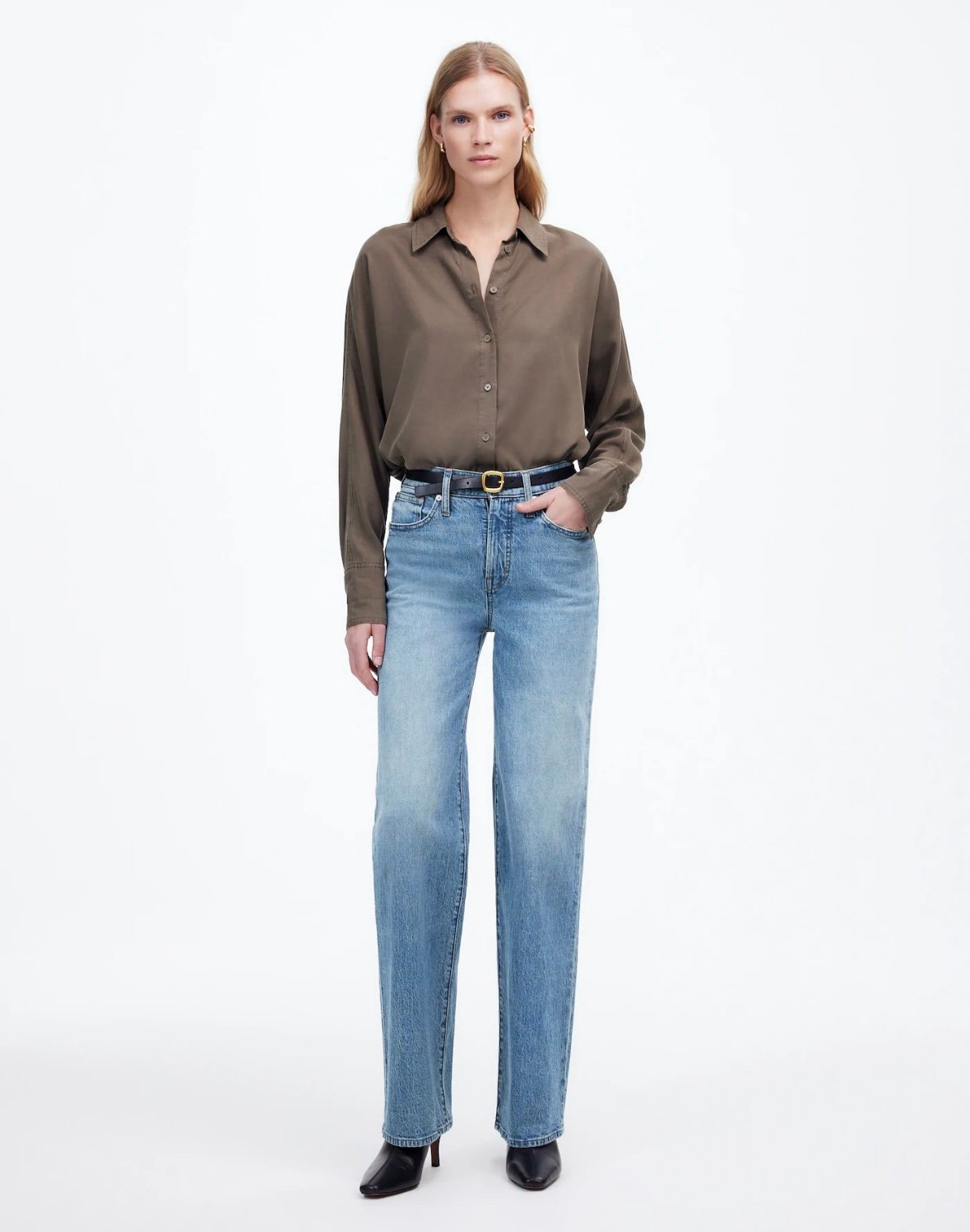 NWT Madewell The Perfect Vintage Wide-Leg Jean 29