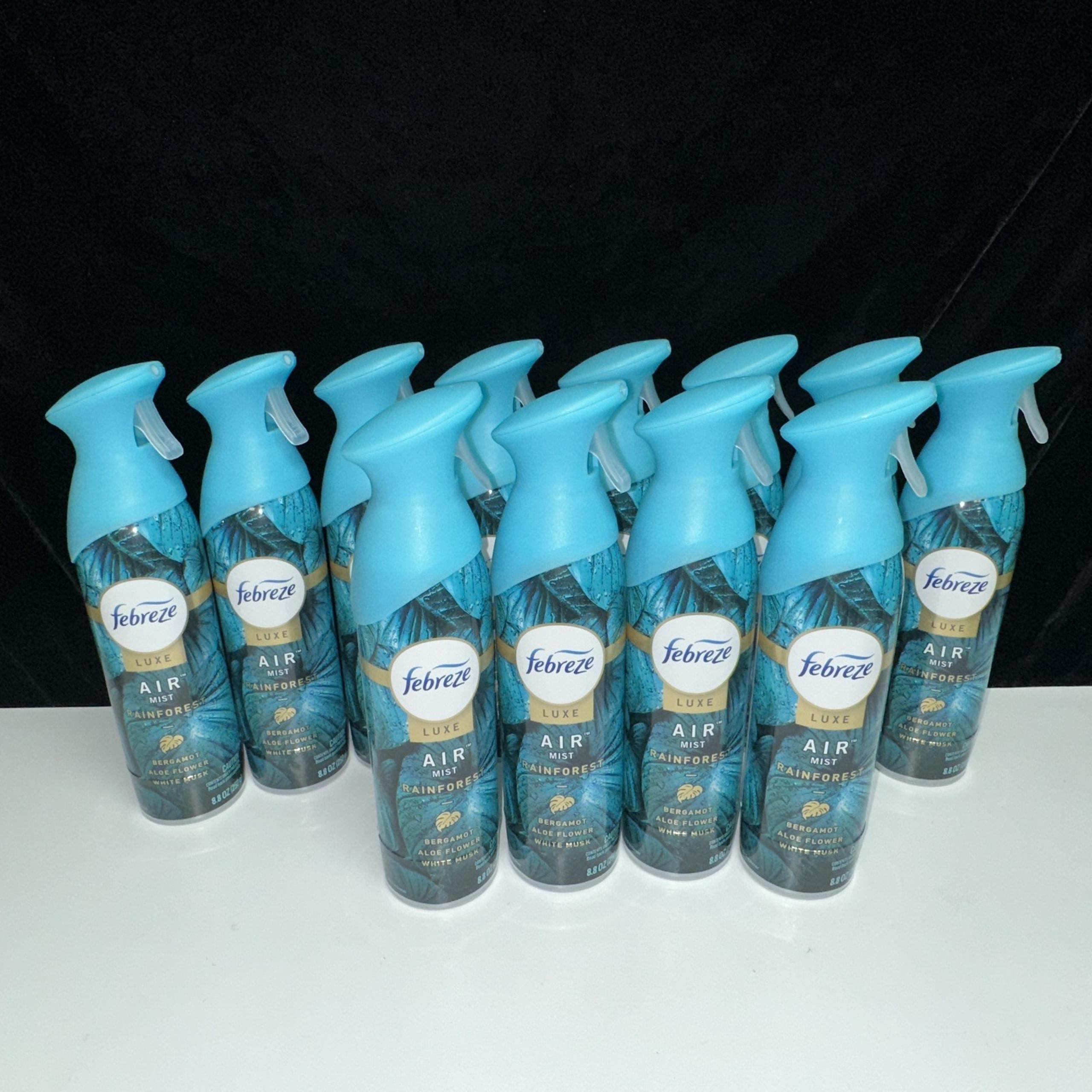 LOT of 12- RAINFOREST LUXE Air Room Freshener Spray FREE SHIPPING - Febreze