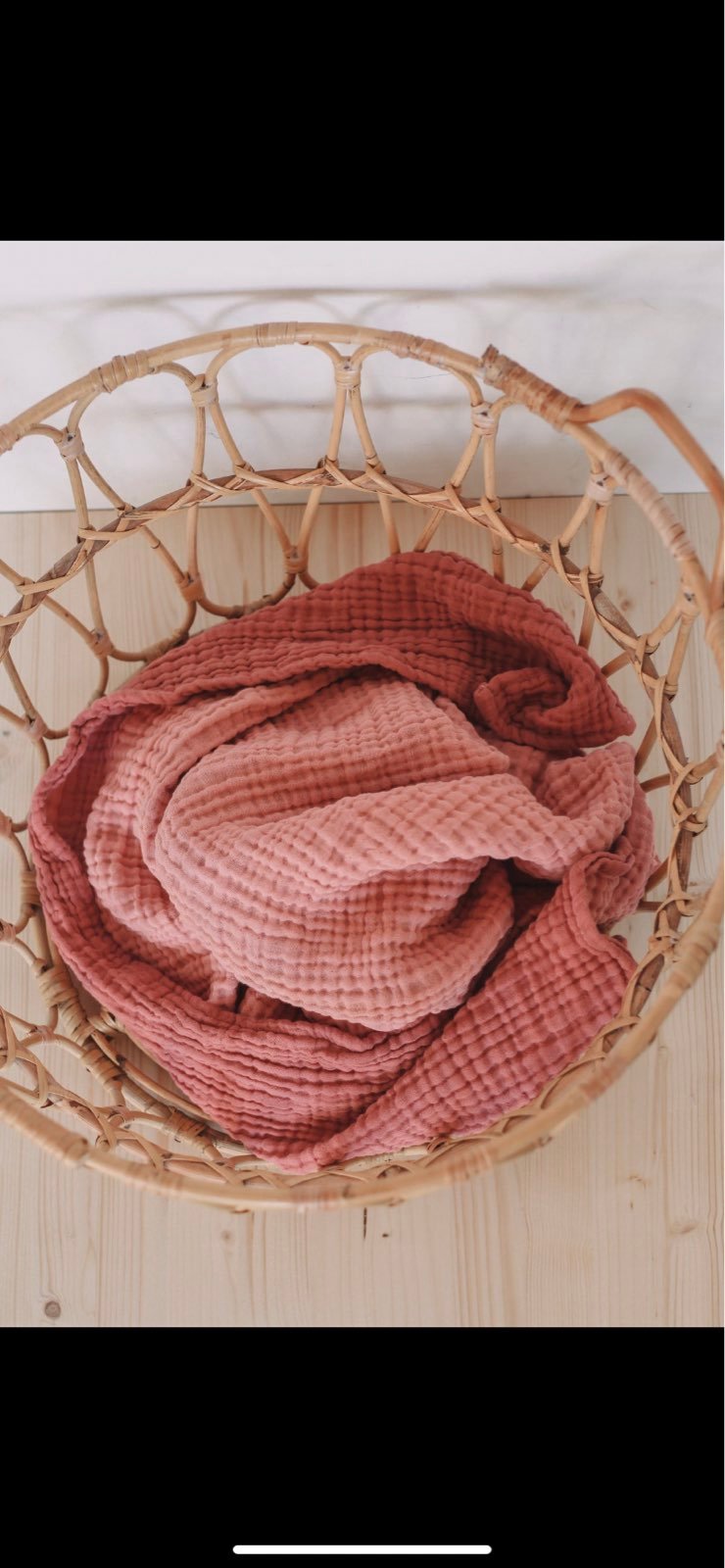Thick 4 Layer Muslin Blanket — Reversible Mauve Dusty Rose