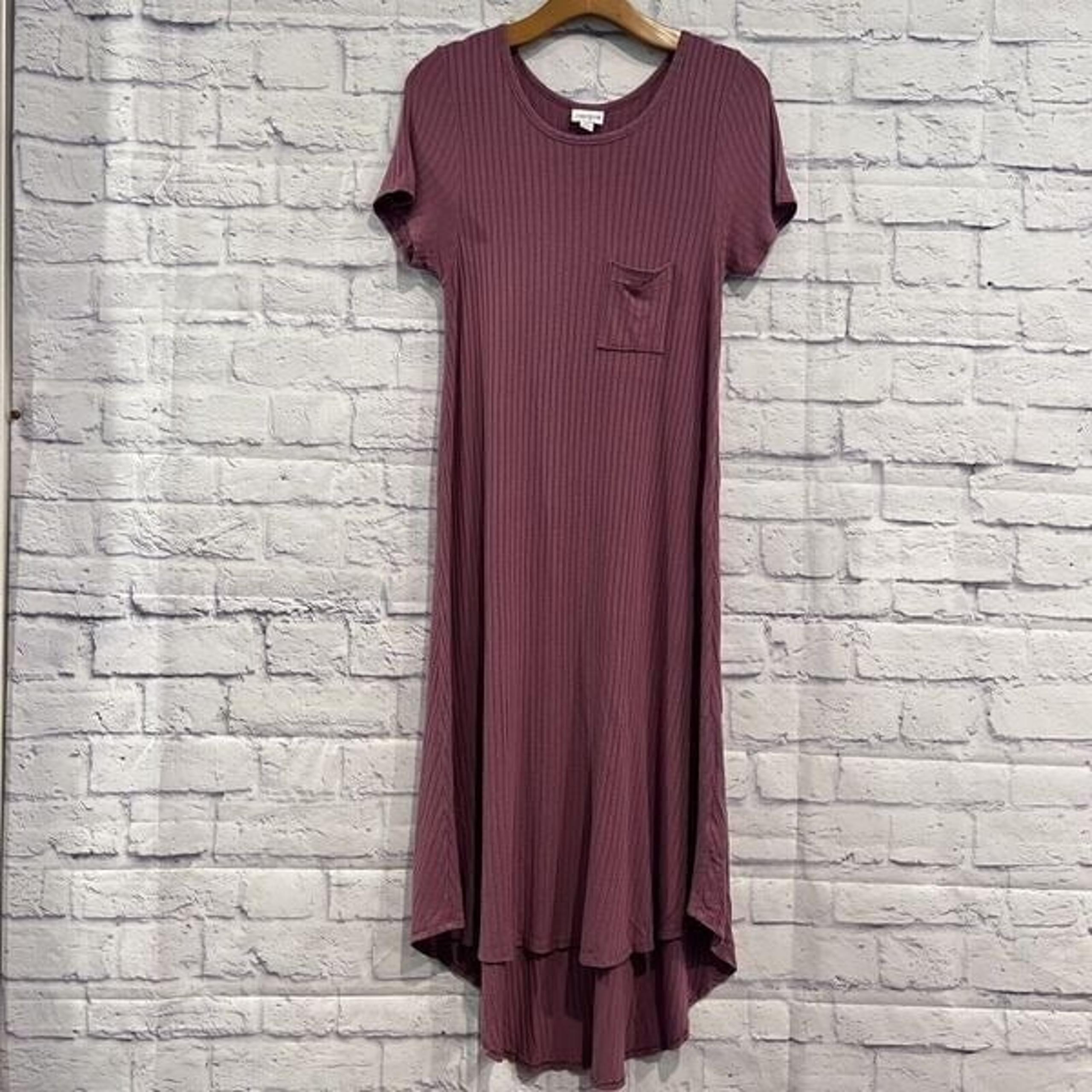 Lularoe Women Pink Casual High Low Dress Stretch