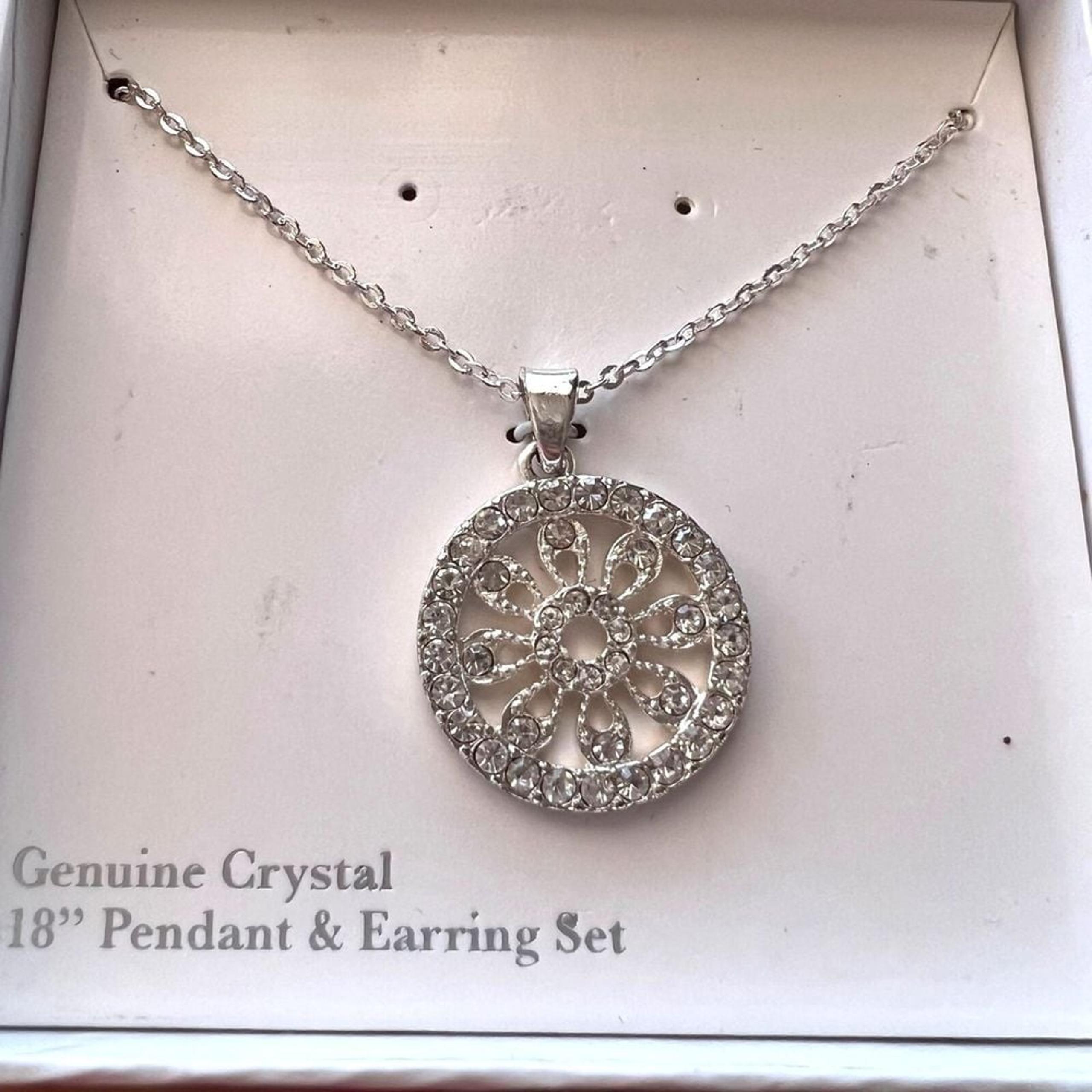 Women's Genuine Crystal 18" Pendant | Necklace only. - The Unbranded Brand