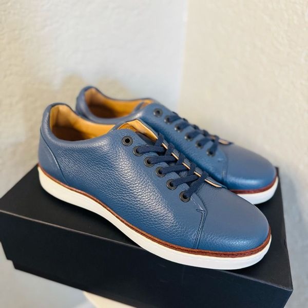 Royal Albartross PONTIAC V2 Spikeles Leather Welt Golf Shoe, Size 10, Blue NWT