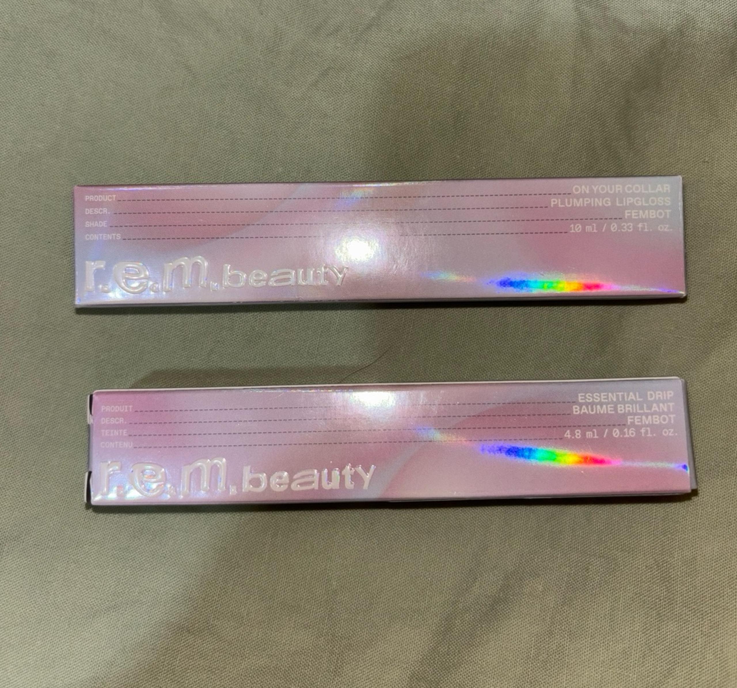 [NEW] Fembot REM BEAUTY glossy balm and plumping lip gloss duo
