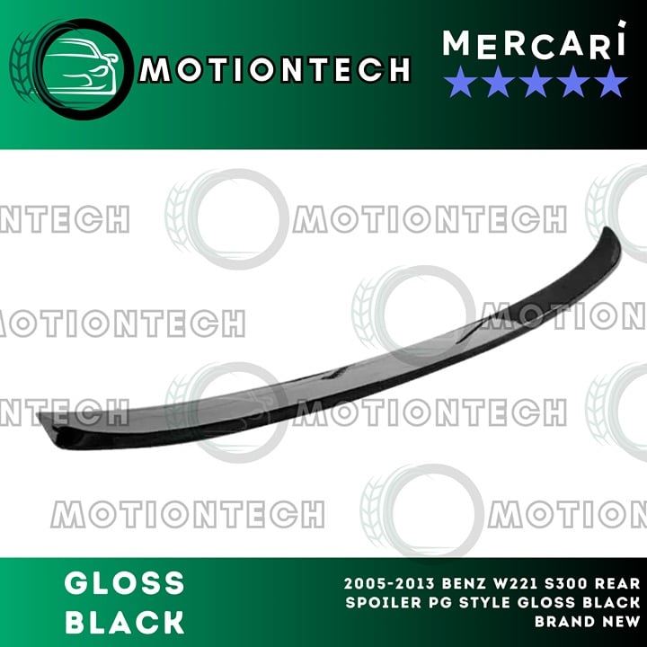 2005-2013 BenZ W221 S300 Rear Spoiler PG Style Gloss Black Brand New