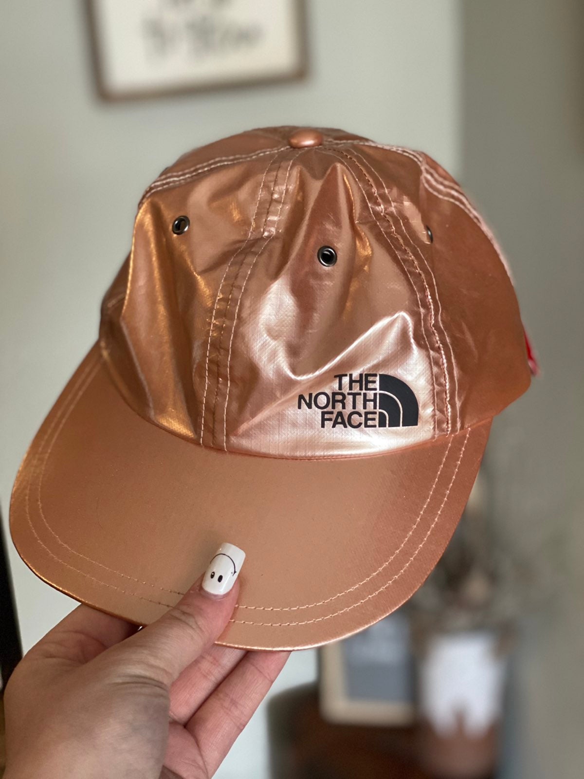 North FacexSupreme Rosegold 6-panel hat