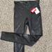 Spanx black faux leather leggings size small p