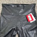 Spanx black faux leather leggings size small p