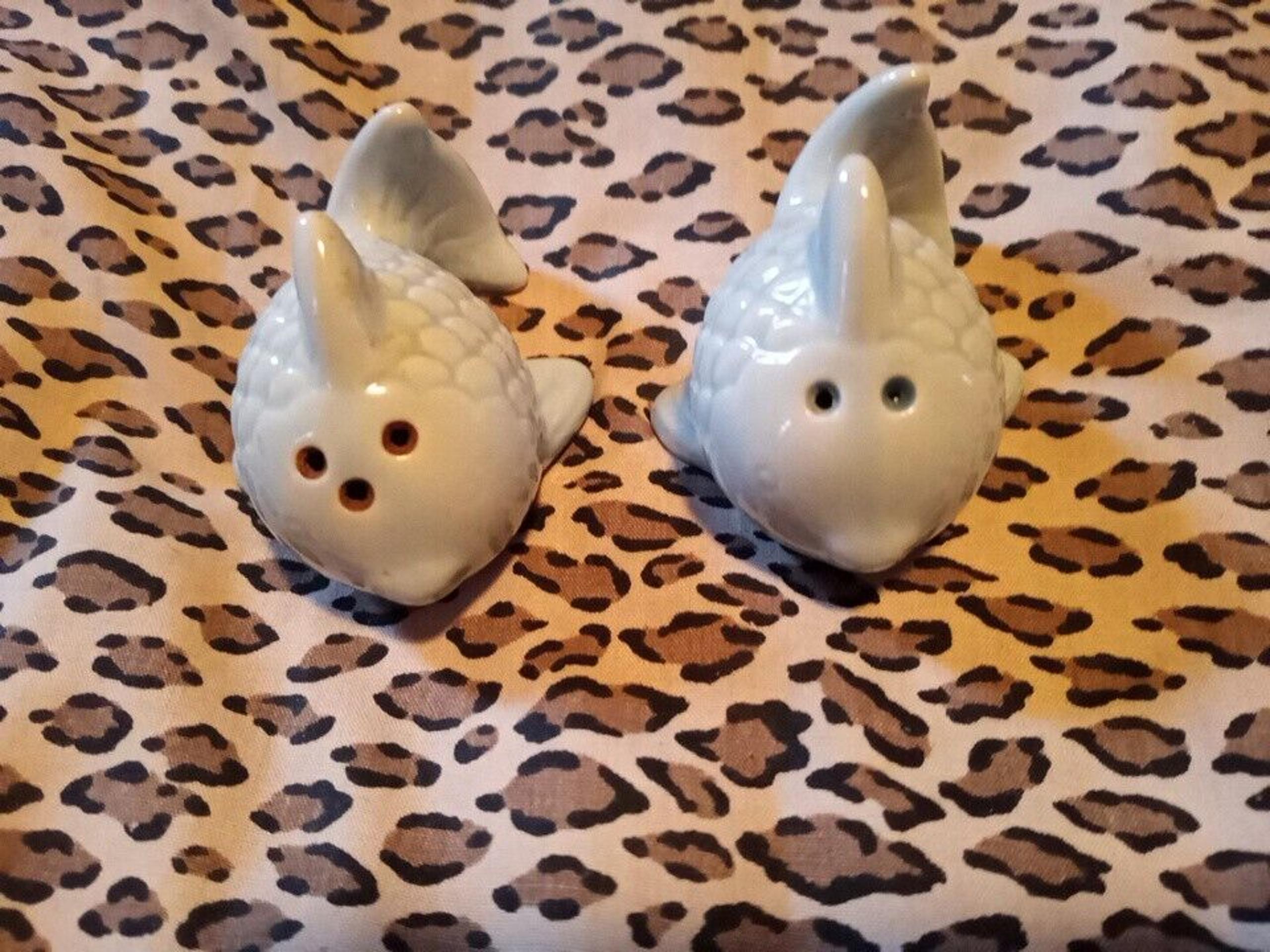 GANZ Salt & Pepper Shakers Fish Aqua ER68353