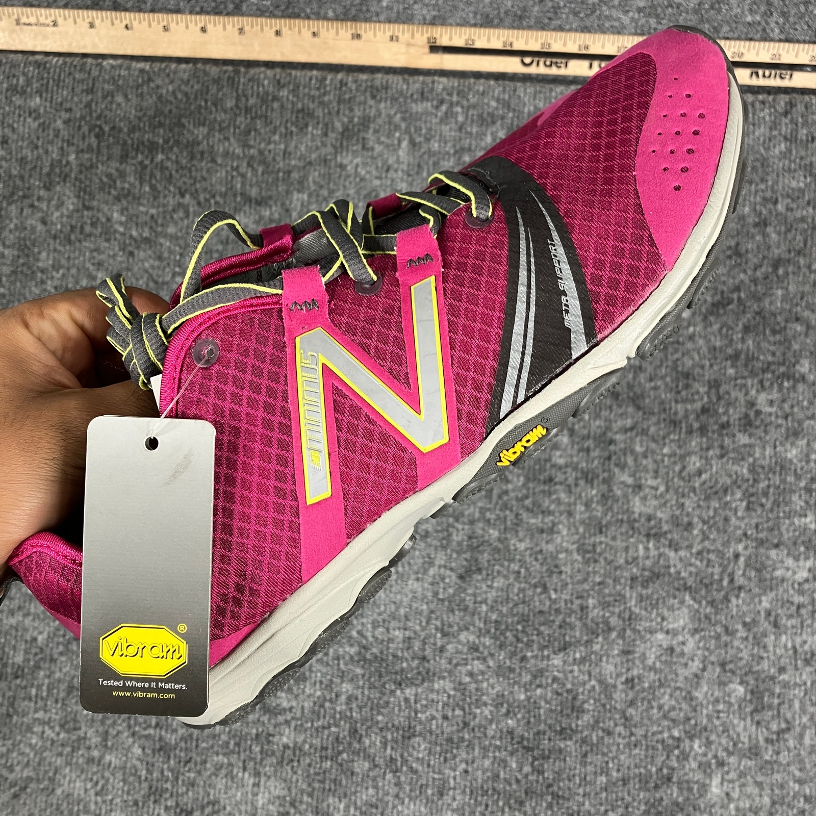 New Balance WT20BG2 Womens 11 Pink Minimus Barefoot Trail Running Shoes Vibram