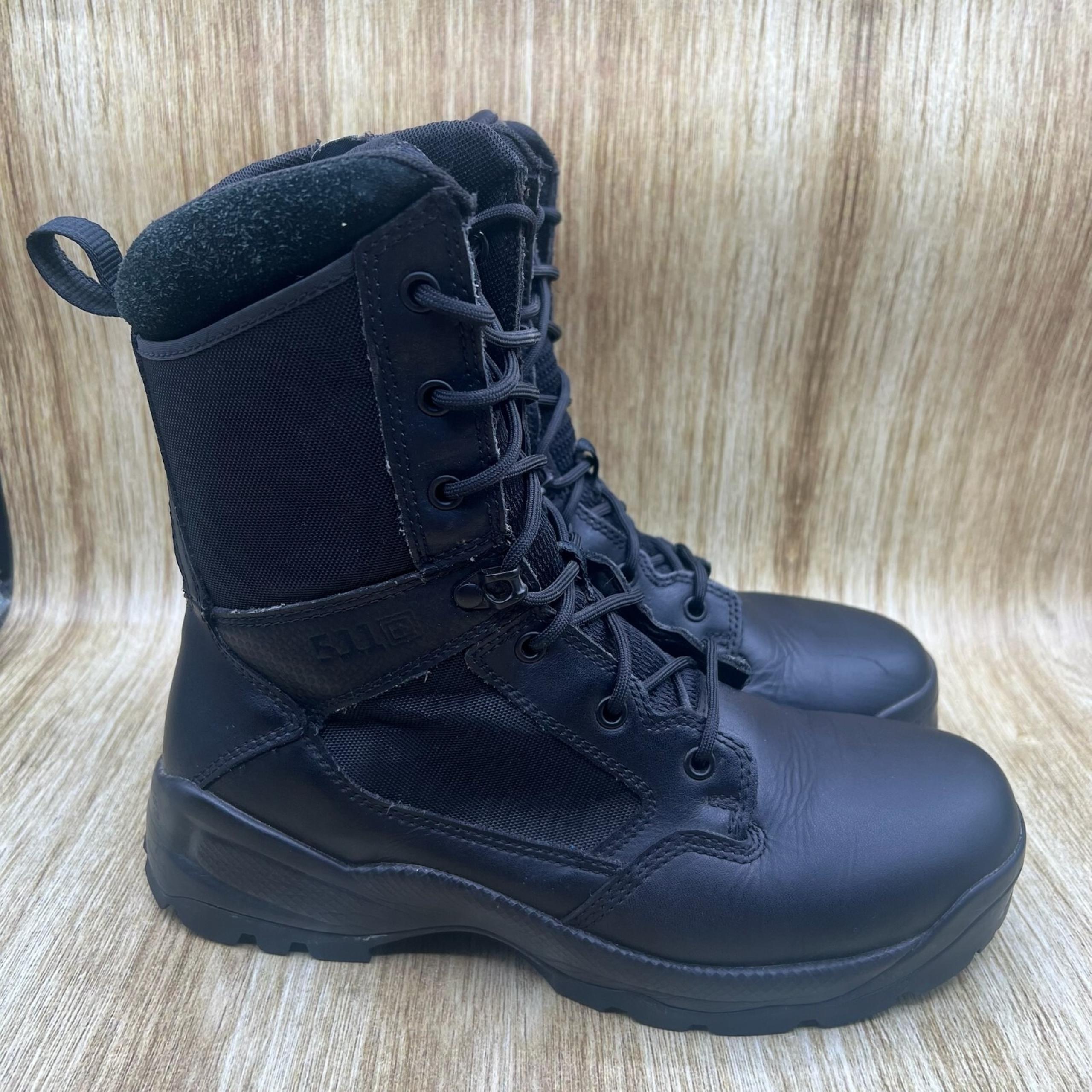 5.11 Tactical ATAC 2.0 Men's Size 10.5 Leather 8" Side Zip Tactical Boots Shoes