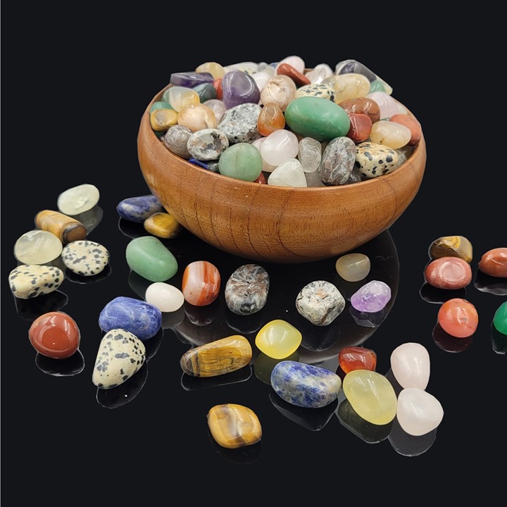 12 Kinds(100pcs+) Mini Healing Stones Tumbled Polished Stones