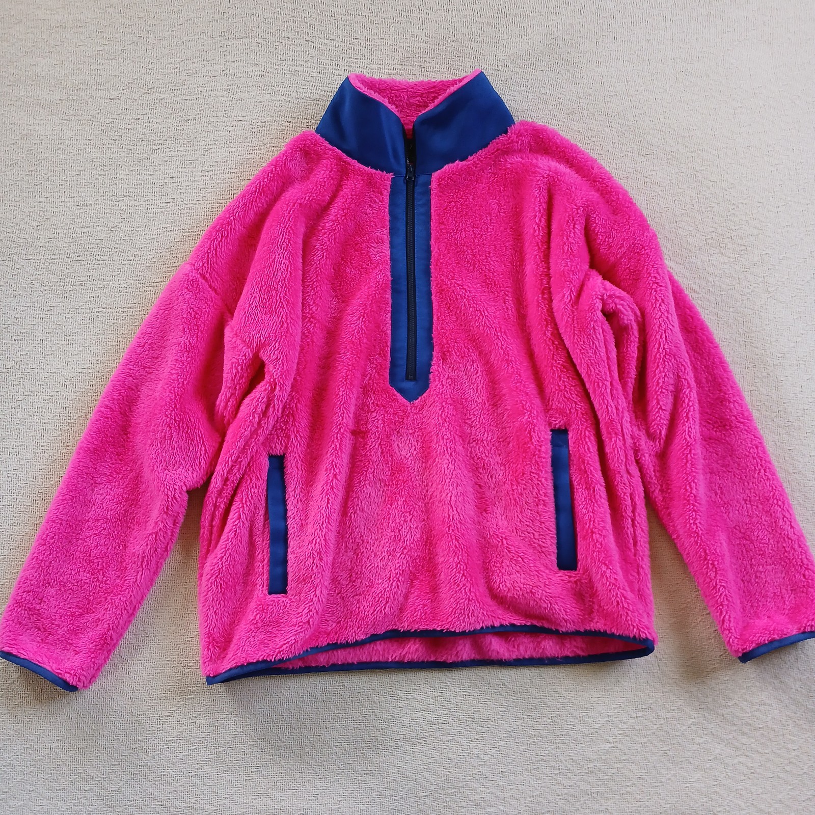 Jcrew small superplush sherpa half zip pullover