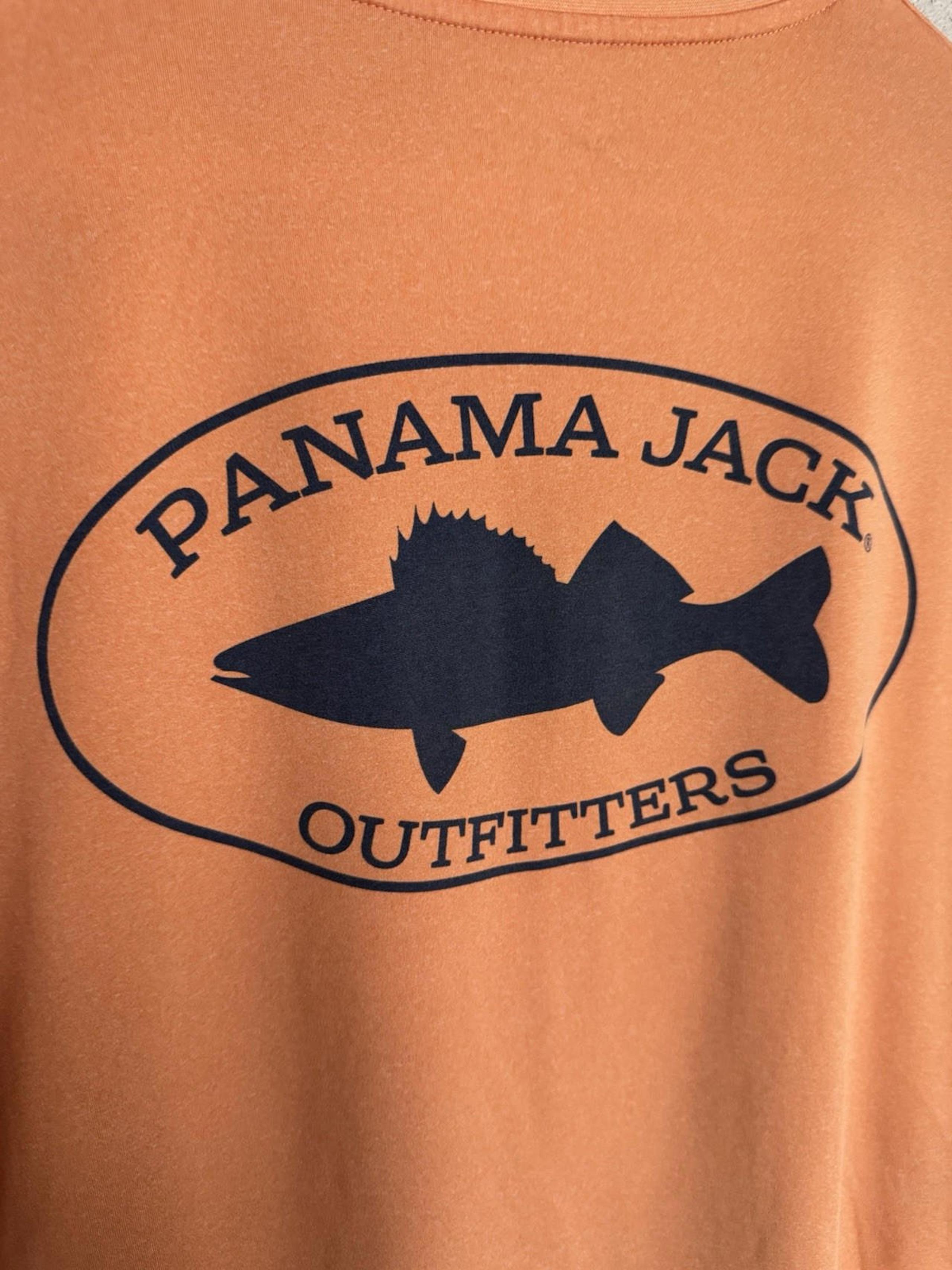 Panama Jack Ocean Friendly Short Sleeve Orange Pocket T-Shirt, Mens Size Medium