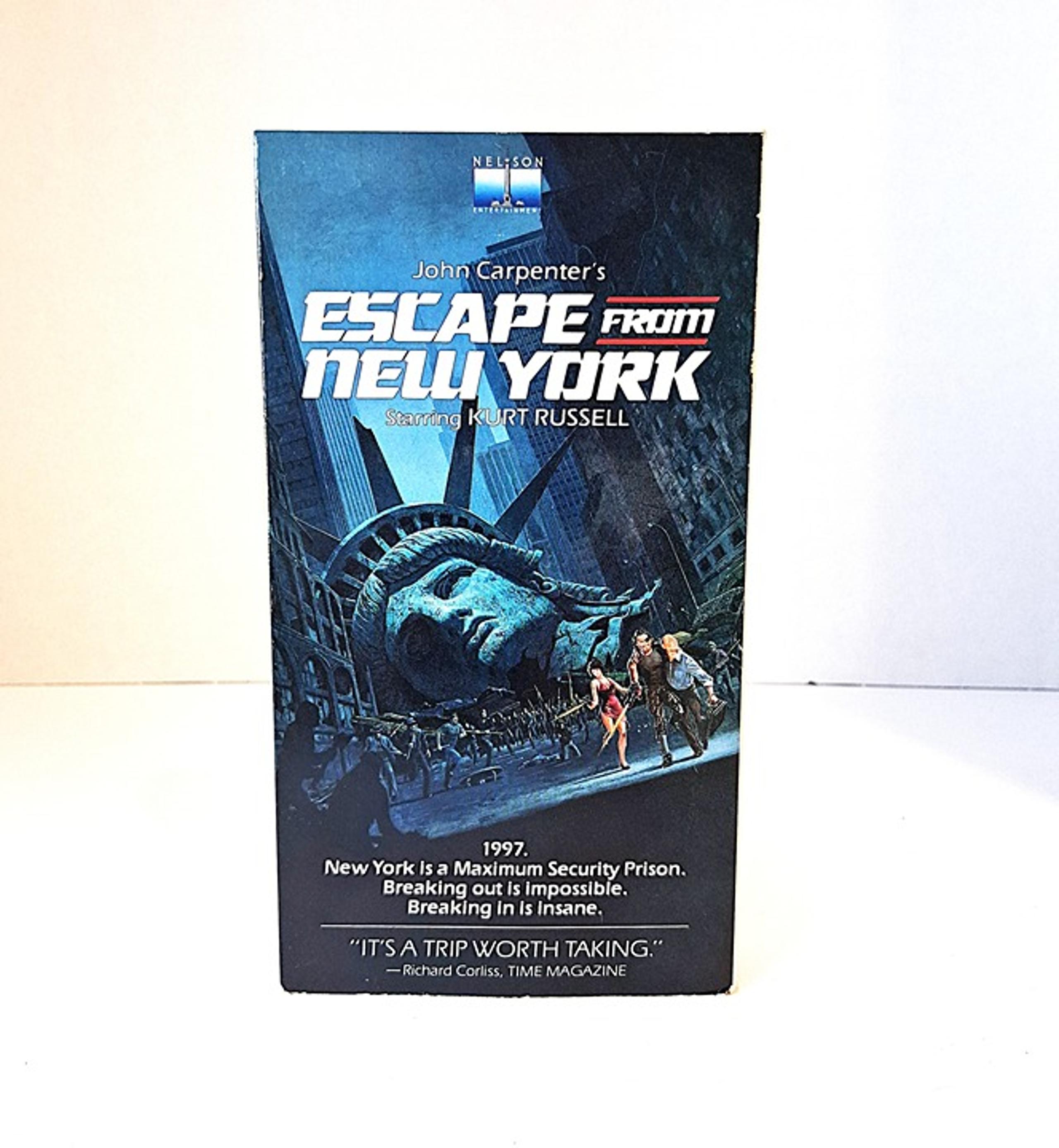 Escape From New York VHS Original 1984 Nelson Entertainment Release of 1981 Film