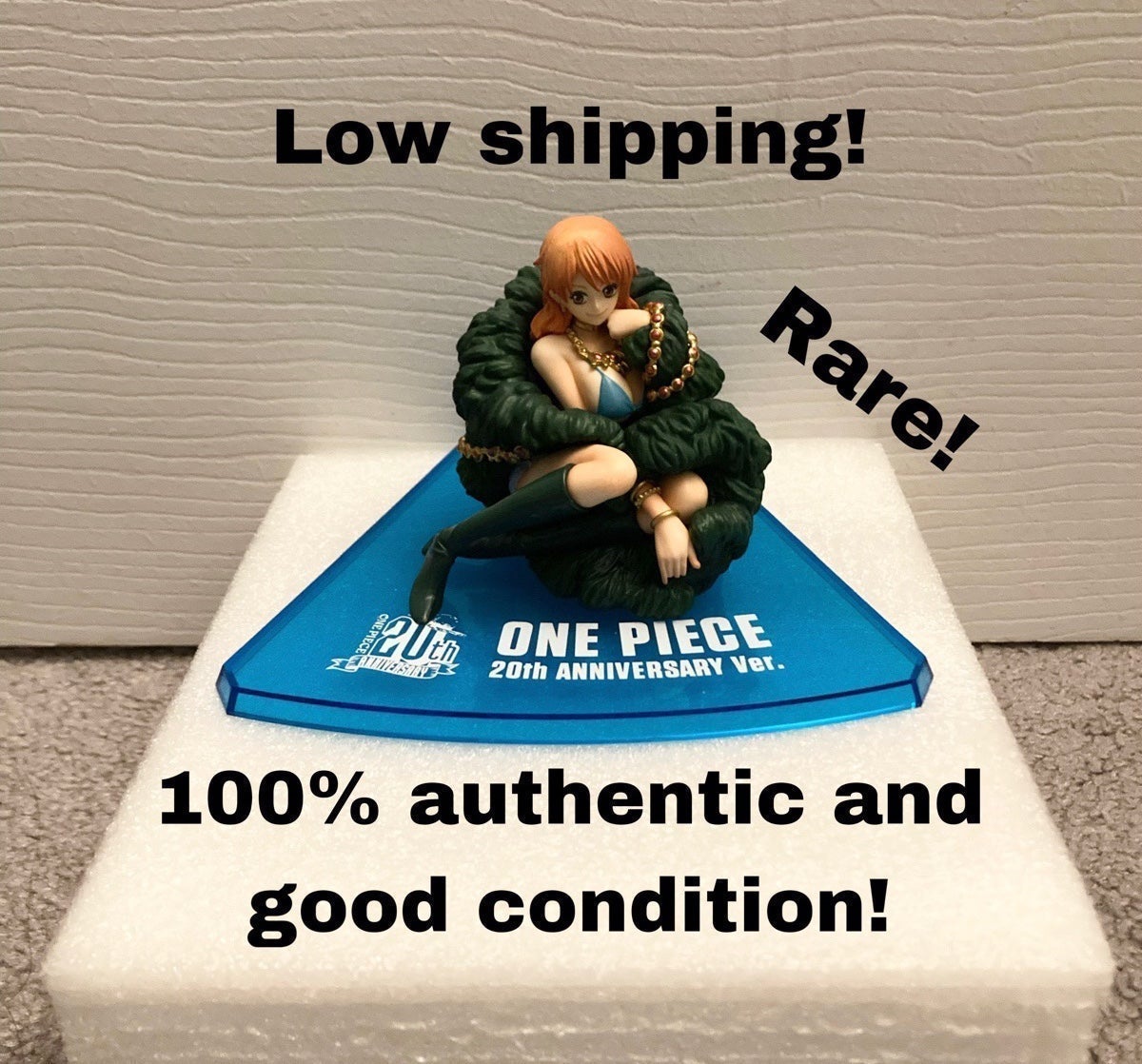 Rare One Piece Nami Figuarts Zero 20th Anniversary Bandai Anime Figure Figurine