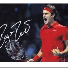 Roger Federer autographed signed with pen original photo 4*6 inches collection