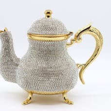 Crytals Coated Turkish Decorative Teapot