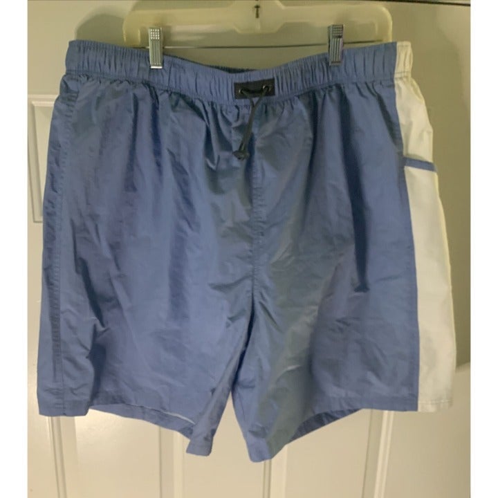 Sand N Sun Mens Swim Trunks Size 2XL..44-46 Blue w White New Without Tags.