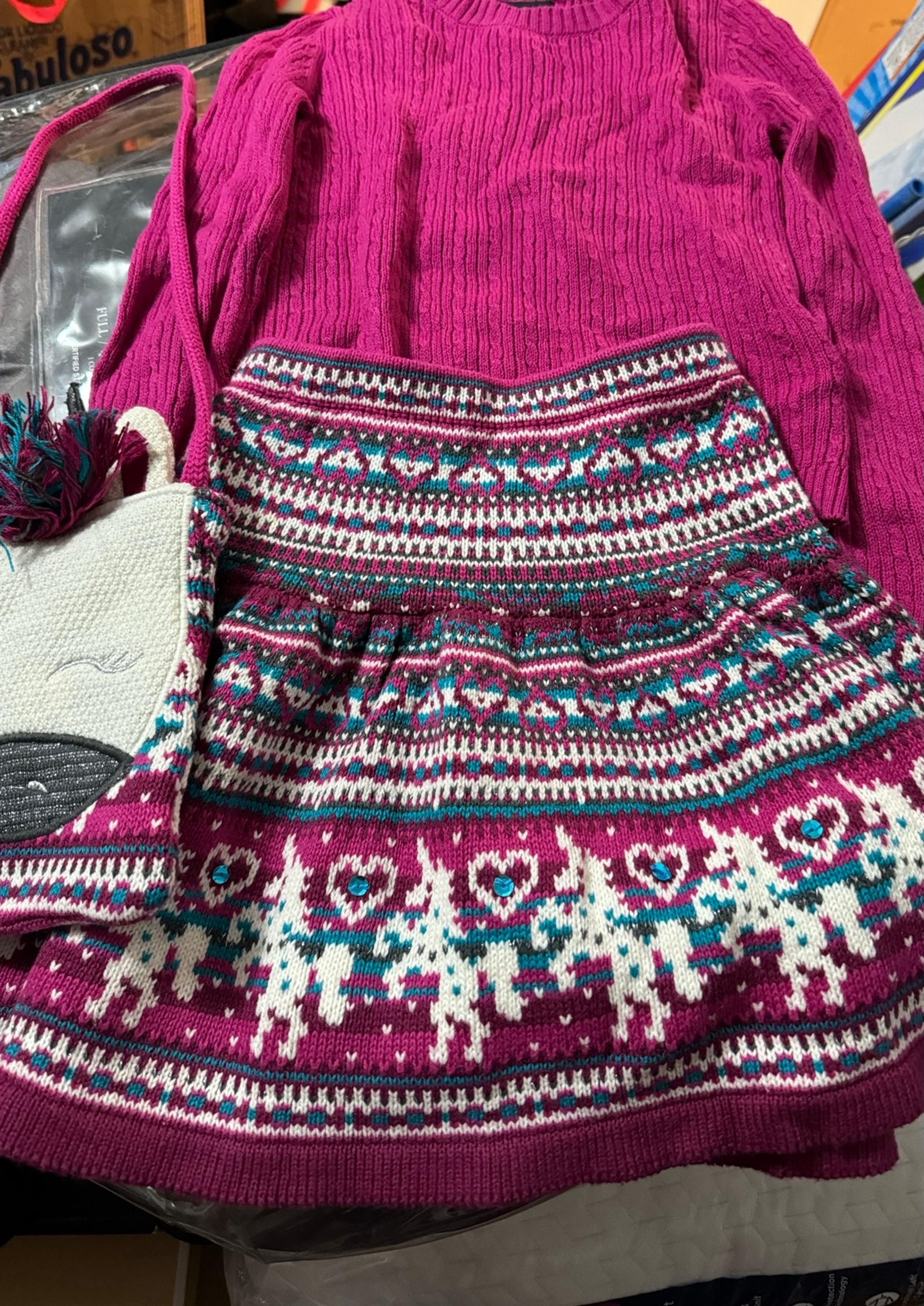 Fall Sweater, skirt & purse set