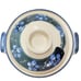 Blue Umei Plum Blossom Design 7.5 D Donabe Ceramic Hot Pot Casserole