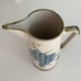 vintage MCM pitcher vase by artist John B Taylor ceramics with hand painted grap