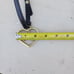 Juicy Couture Purse Handbag Heart Fob Charm Leather/Goldtone Large Citrine Gem
