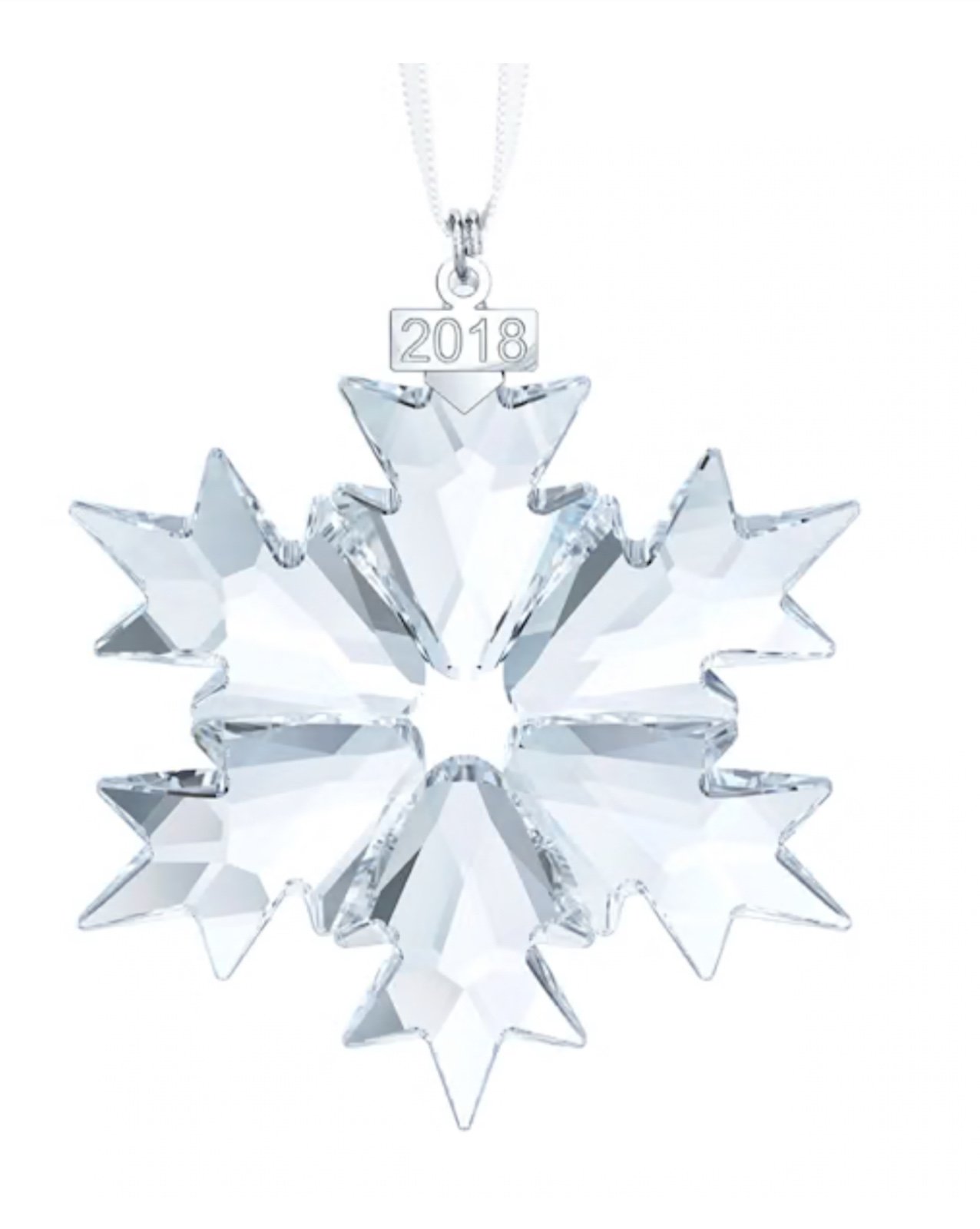 Swarovski Christmas annual edition Star snowflake crystal ornament 2018 box /COA