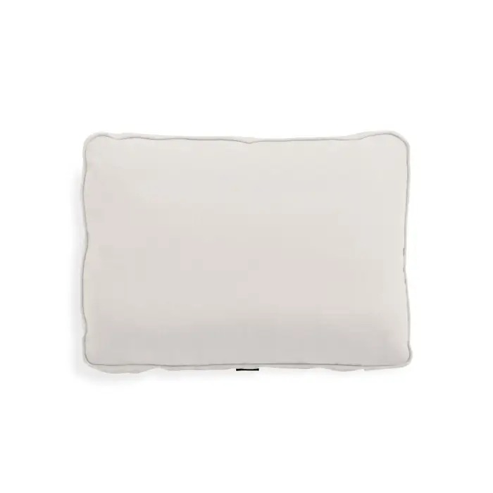 HB7428 Deep Back Pillow Cover: Coastal White Brushed Weave