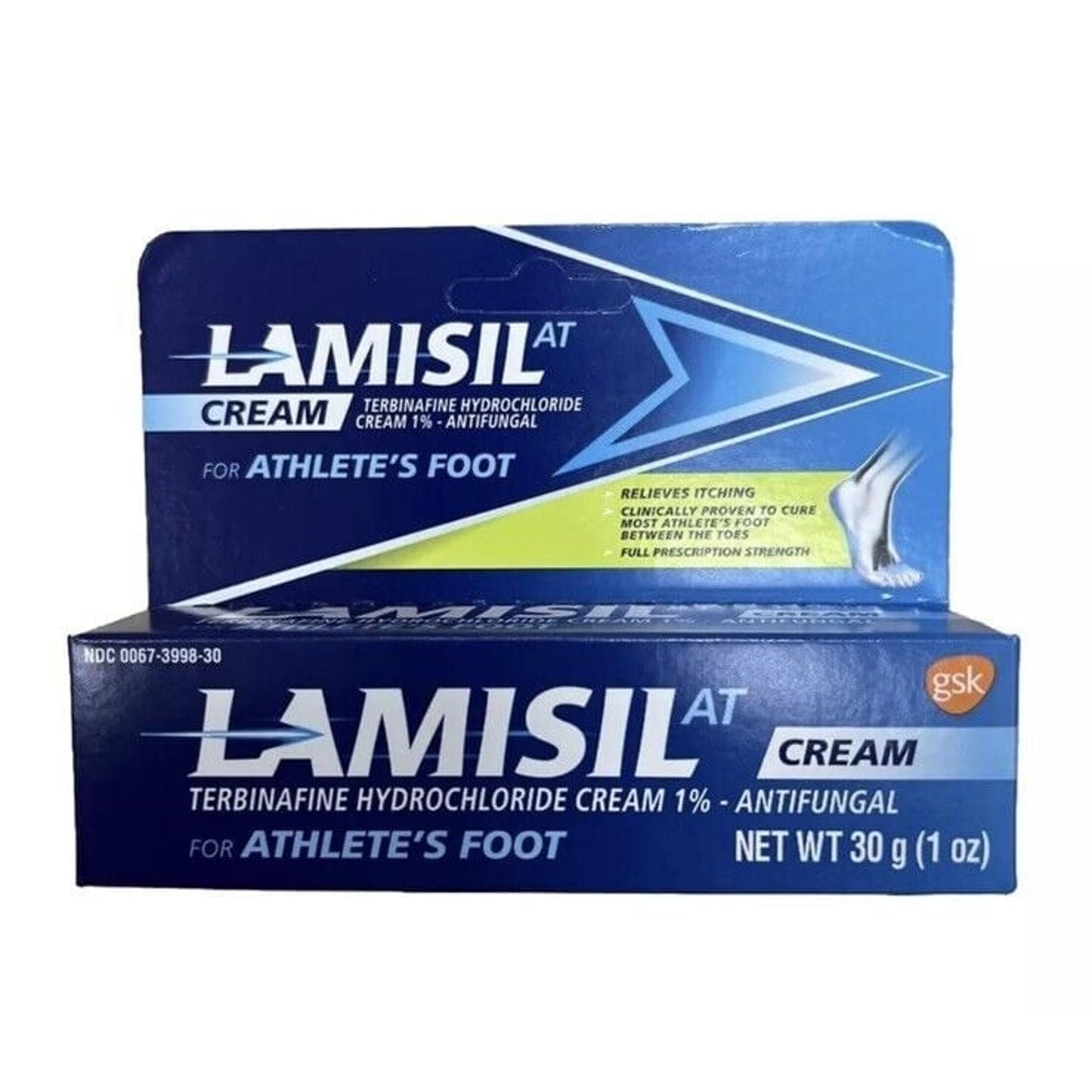 LAMISAL AT Antifungal Cream for Athletes Foot Full Strength 1oz New In Box