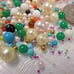 HUGE LOT NO-HOLE & 1 HOLE BALLS & PEARLS MIXED VTG JEWELRY REPAIR MAKING CRAFTS