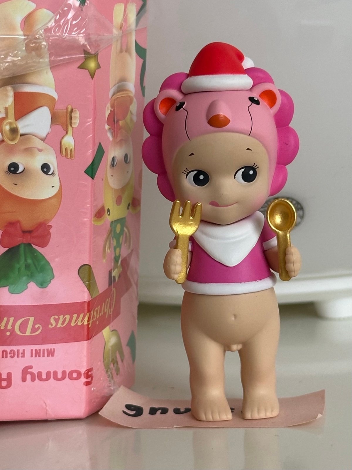 Sonny Angel Christmas Dinner Pink Lion