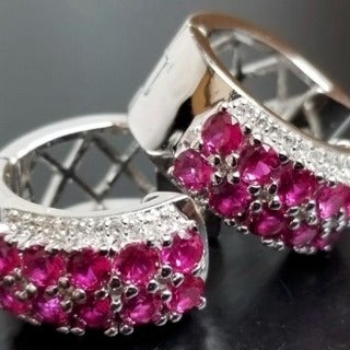 BBJ Ruby & Sapphire Earrings