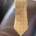 Authentic Hermès tie yellow 5078 PA