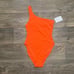 NEW Andie Swim Nantucket One Piece Swimsuit One Shoulder Sire Orange Size XS NWT