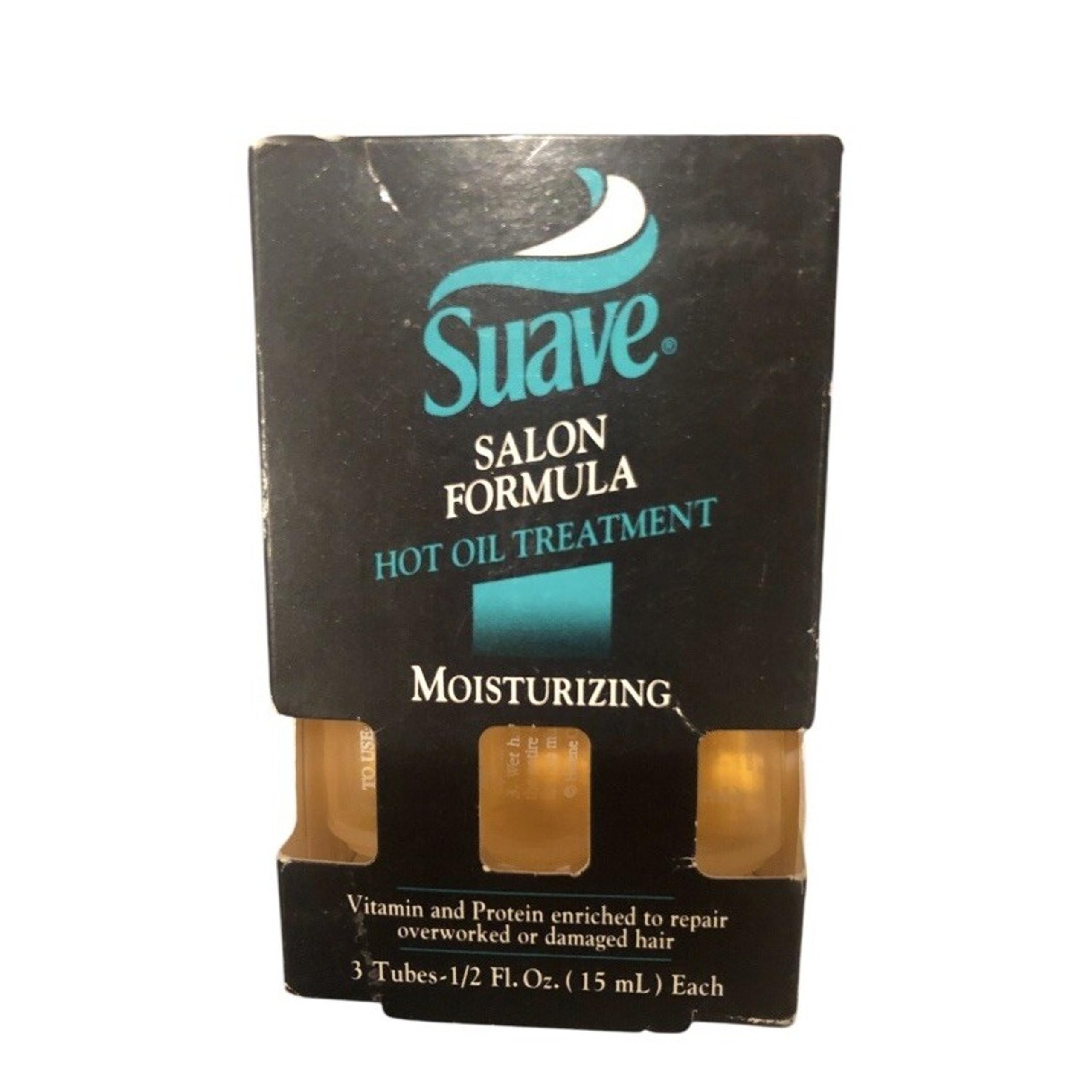 Suave Hot Oil Moisturizing Treatment Salon Formula 0.5 Fl Oz Tubes 3 Packs New