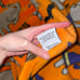Boos hisses & Halloween orange witch witchy cats throw blanket