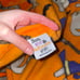 Boos hisses & Halloween orange witch witchy cats throw blanket