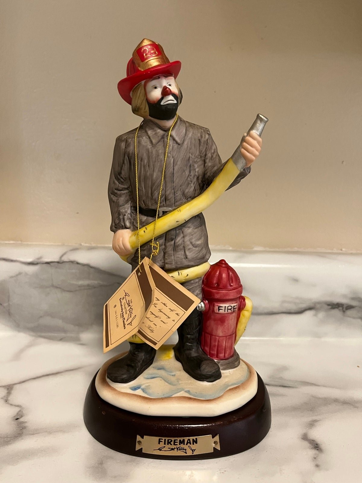 “Fireman” The Emmett Kelly Jr Collection Exclusively from Flambro Figurine
