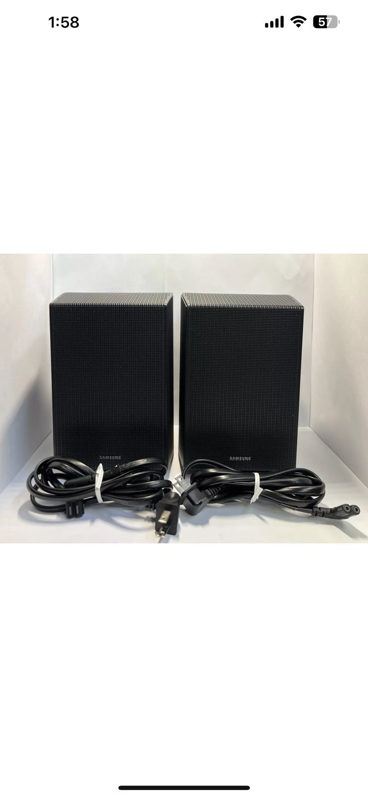 Samsung PS-RC99B Surround Speaker Left Right (Scratches) AC100-240V~50/60Hz 19w
