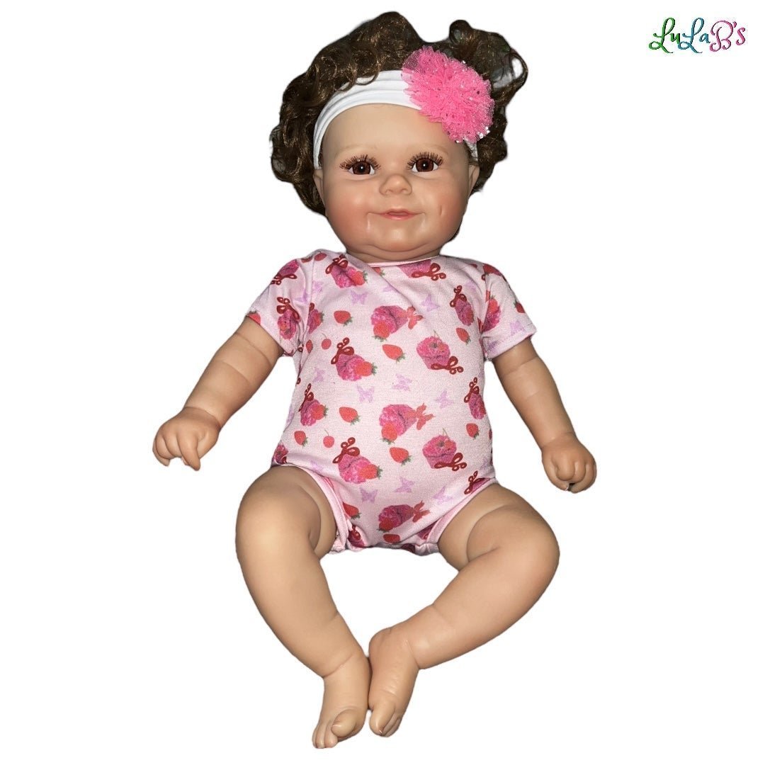Reborn Baby Girl Baby Doll Soft Body Vinyl Head Doll