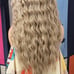 Wowfactor celebrity Ash blonde brown natural looking wavy h.d lace front wig
