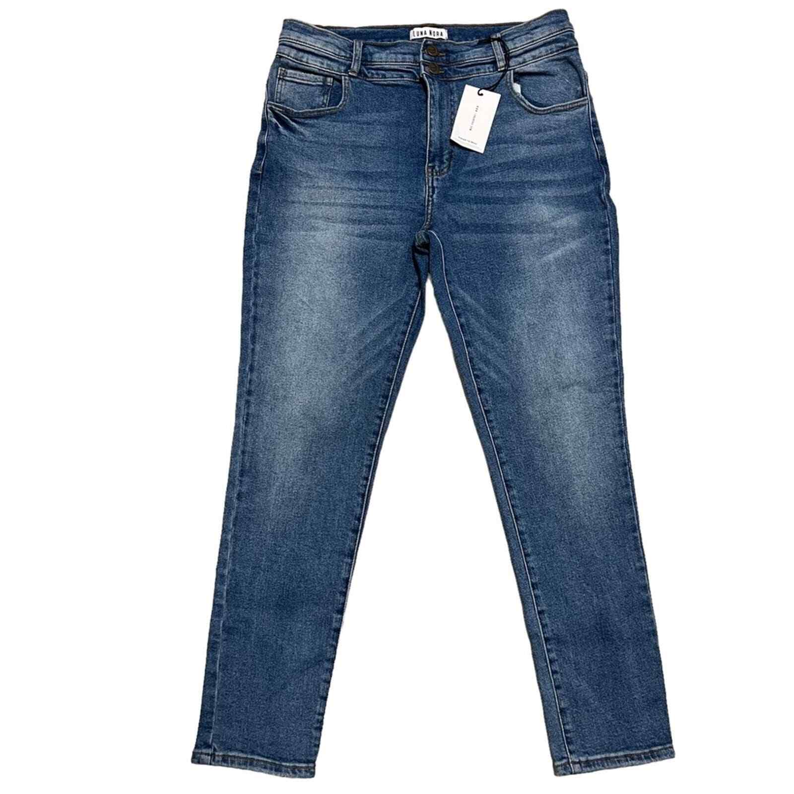 Luna Nora High Rise Skinny Ankle Jeans Size 16 NWT