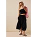 New Free People All The Things Set FREE-EST 128 XS Black Tube Top Midi Skirt