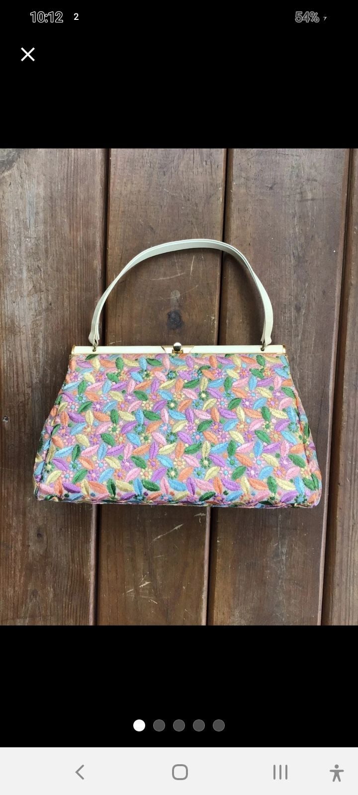 embroidered purse